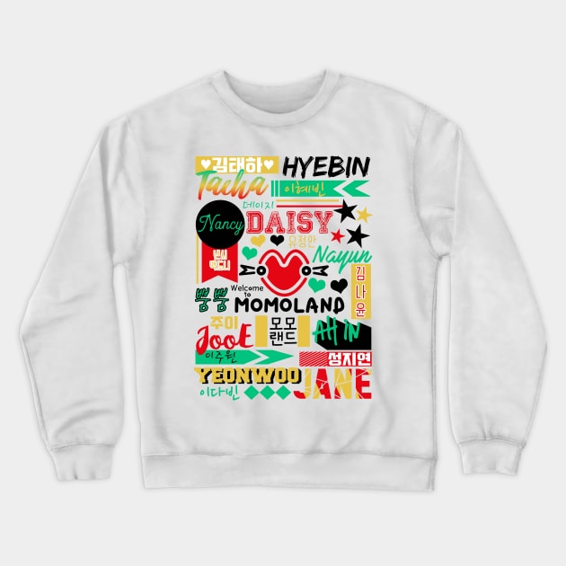 Momoland Collage Crewneck Sweatshirt by lovelyday